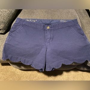 Lilly Pulitzer Navy Buttercup Shorts Size 10
